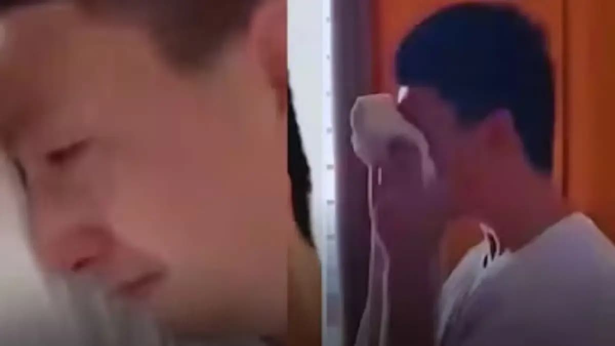 Man gives math lessons to son for a year started crying after he scores only six out of 100