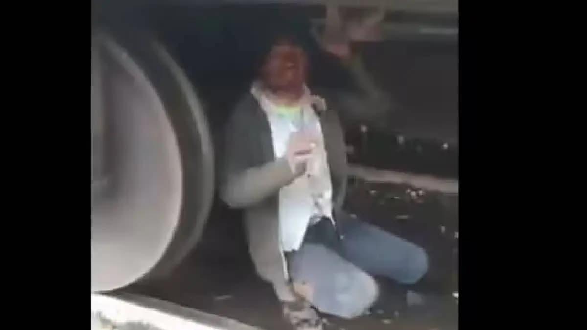 mp man hangs under train coach for 290 km journey caught during rolling test 