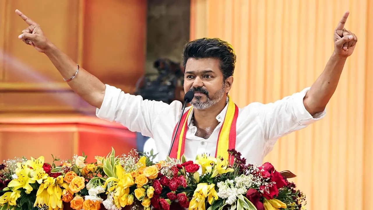 No Impact from the Horrific Stampede Incident TVK Chief Vijay is leading in the Trichy Assembly constituency