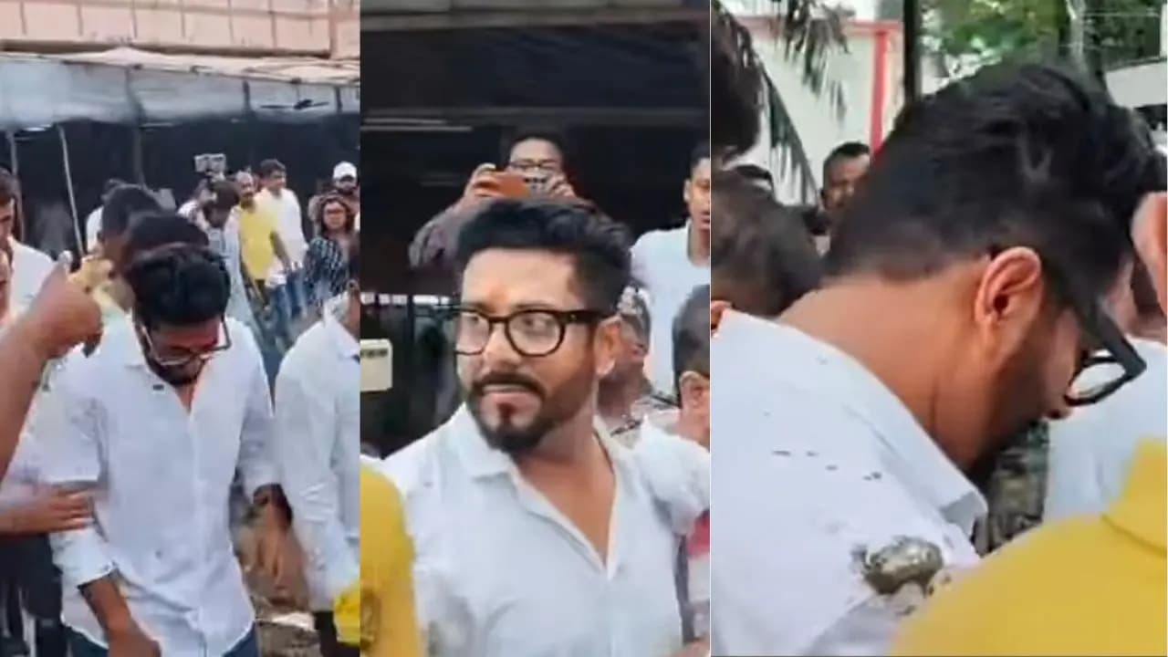 Bengal election result 2026 Raj chakraborty leaves barrackpur counting ground bjp supporters slams him