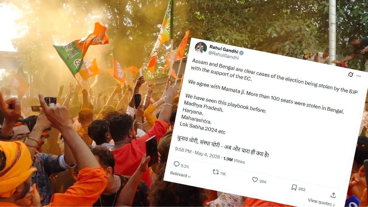Bengal Elections Result 2026: clear cases of BJP stealing polls with EC support says Rahul Gandhi