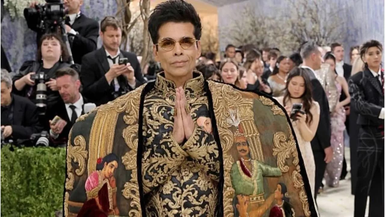Karan Johar Makes History as First Indian Filmmaker at Met Gala 2026 in Manish Malhotra Art