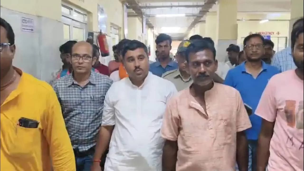 In his surprise visit BJP MLA Krishnakanta Saha gave his fon number to all for any need