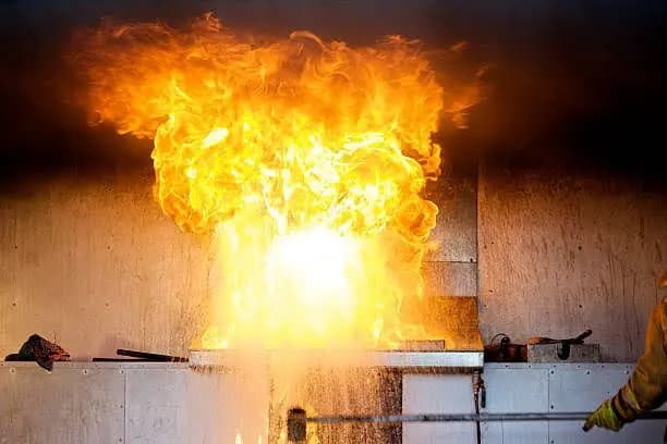 blast at truck, three injured
