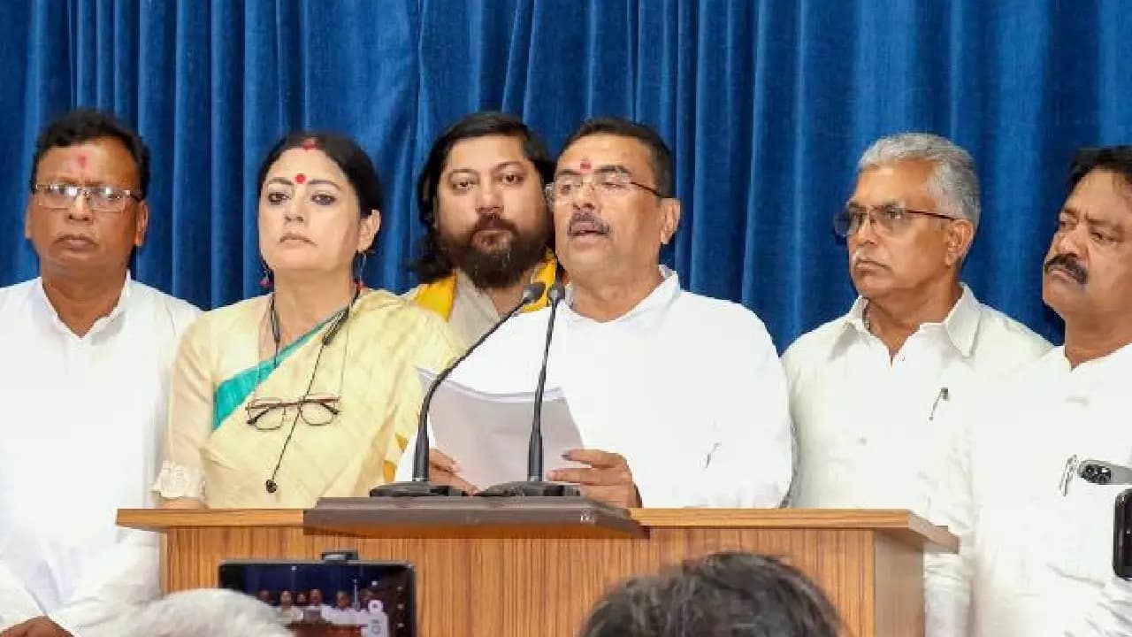 many tmc mlas meet new cm suvendu Adhikari at west Bengal assembly 