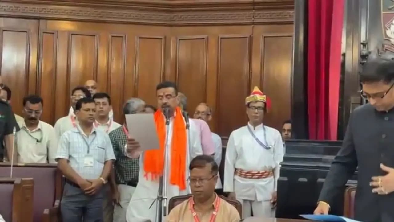 Suvendu Adhikari took oath as the MLA of Bhabanipur constituency