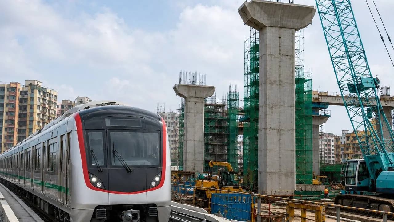 Barricades Put Up as Metro Construction Gains Full Pace at Chingrighata