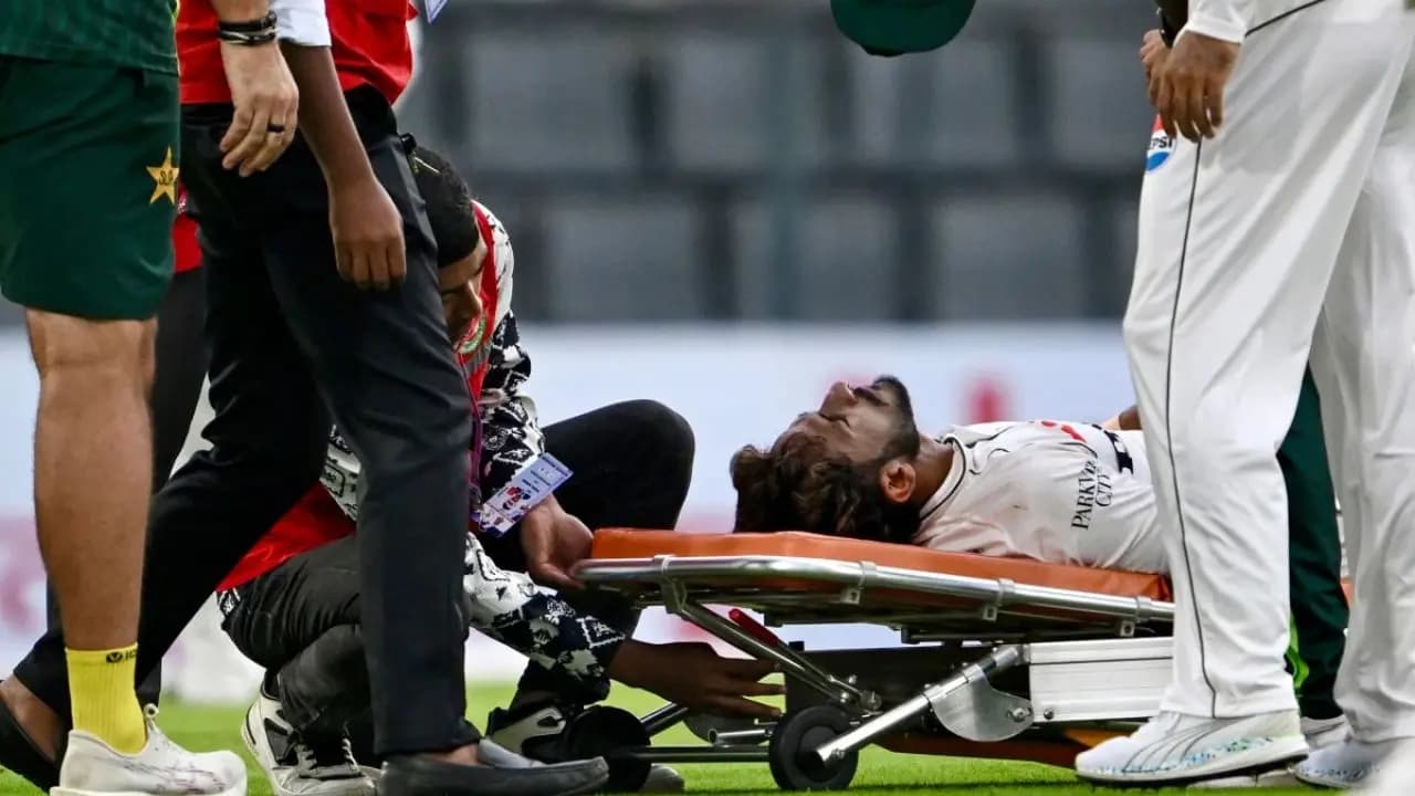  Pakistan pacer Hasan Ali suffered a head injury vs Bangladesh 