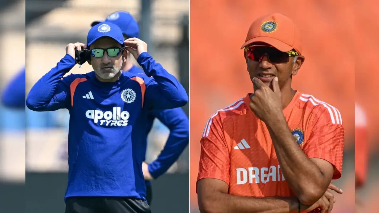 Gautam Gambhir and Rahul Dravid 