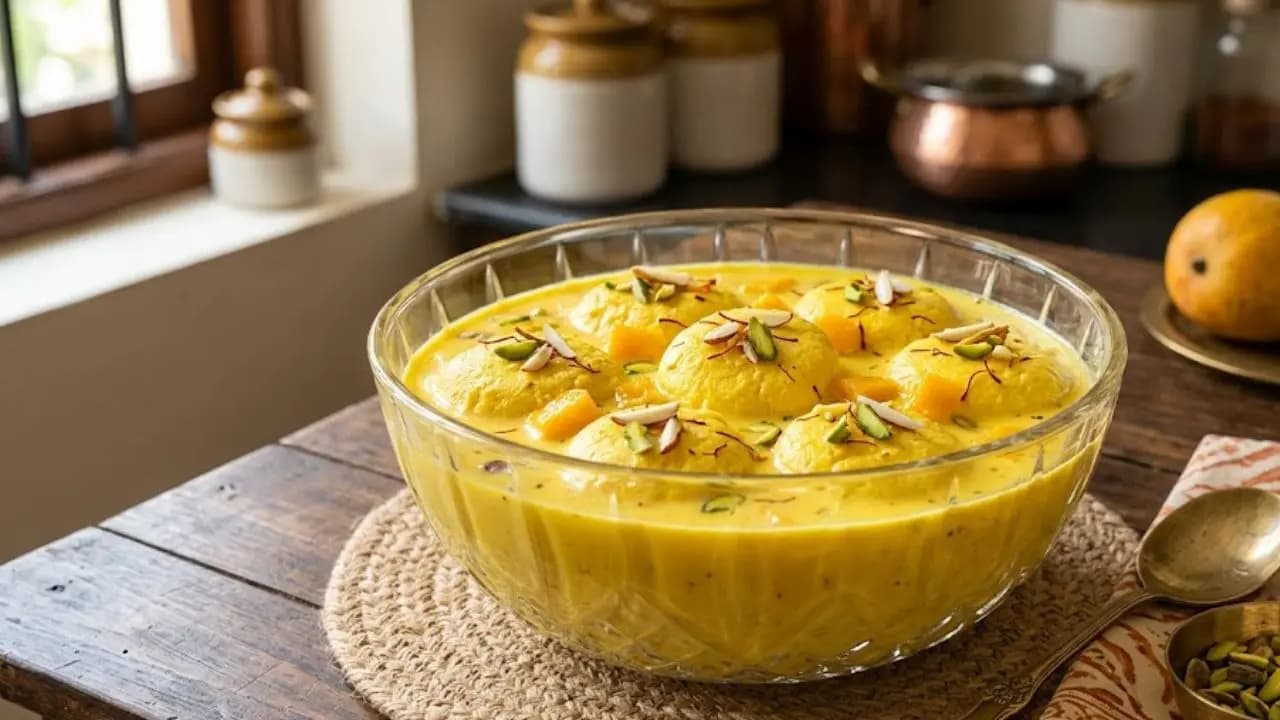 Mango Rasmalai
