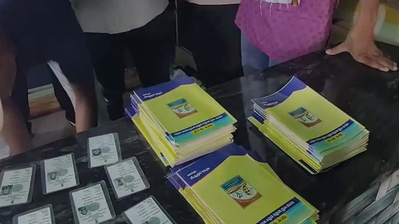 Numerous Job Cards and Voter Cards Found in Cupboard at TMC Party Office in Garbeta