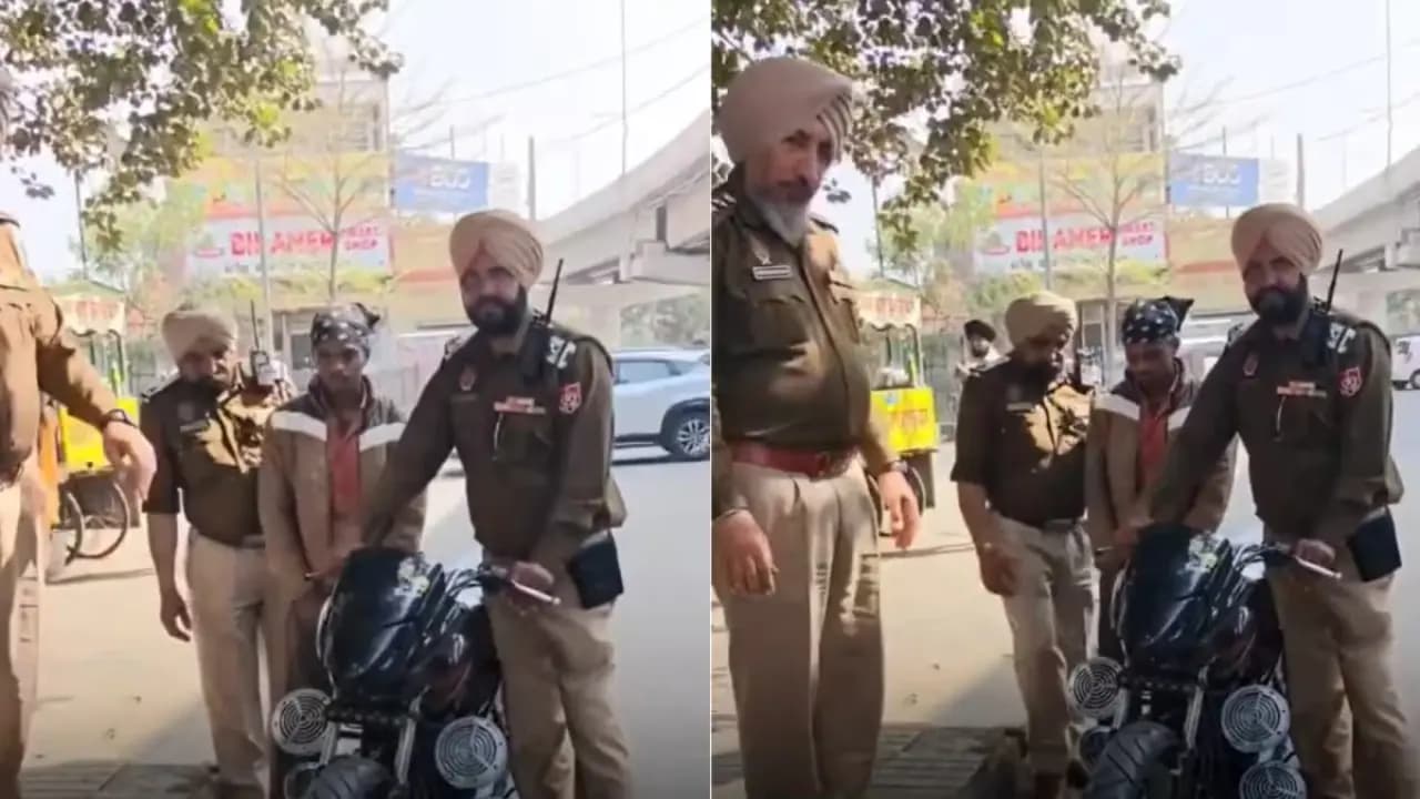 Man installs train horn on bike gets arrested watch the video