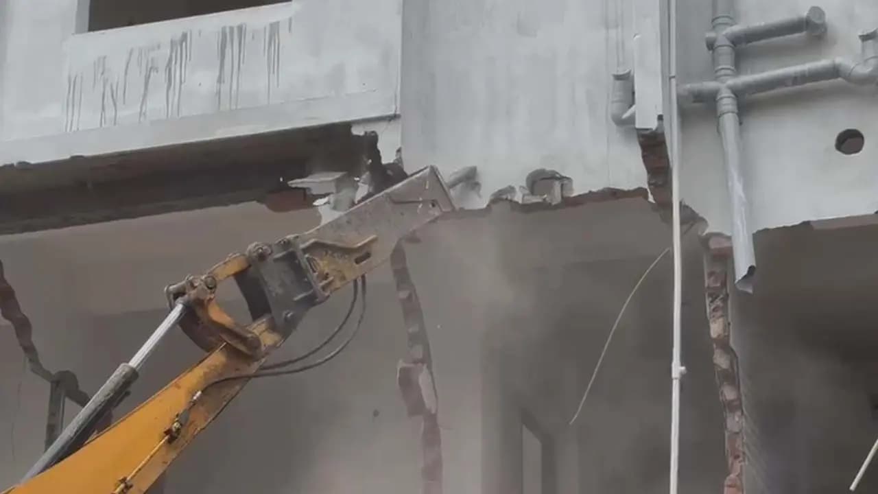 Bulldozer Action in Three Locations Across Kolkata Suvendu Adikari led Administration Moves to Demolish Illegal Structures