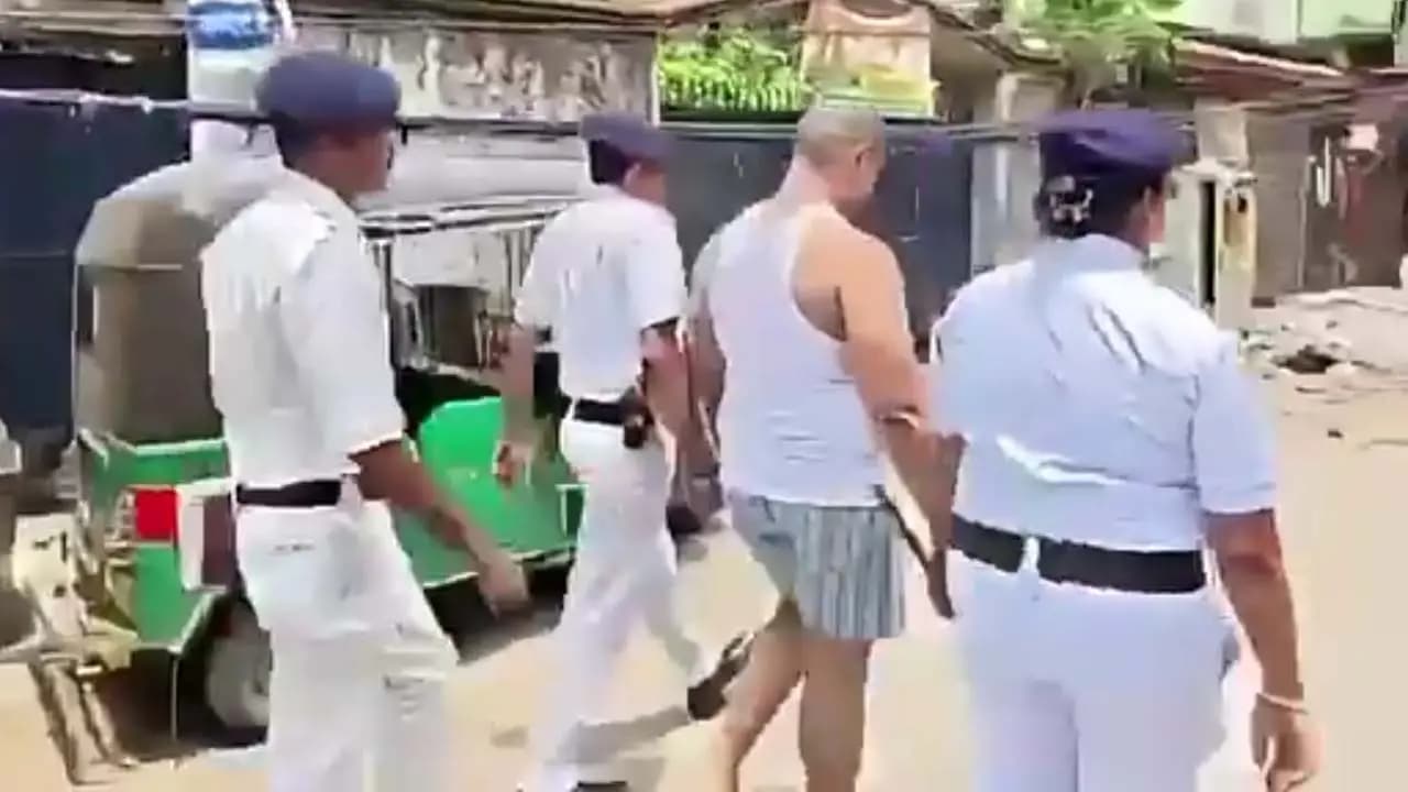 Police Parade Howrahs Terror Akash Through the Streets