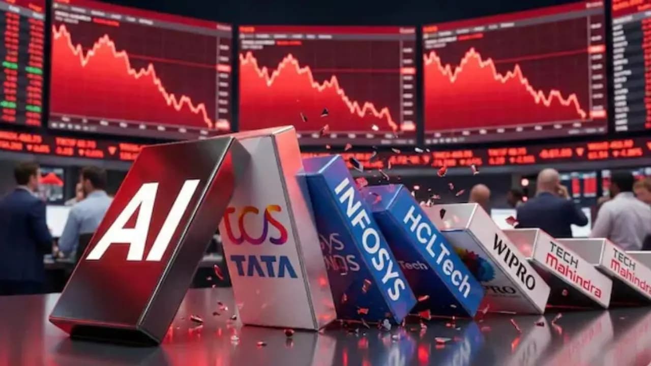 IT stocks fell sharply on Wednesday as investors booked profits after a two day rally