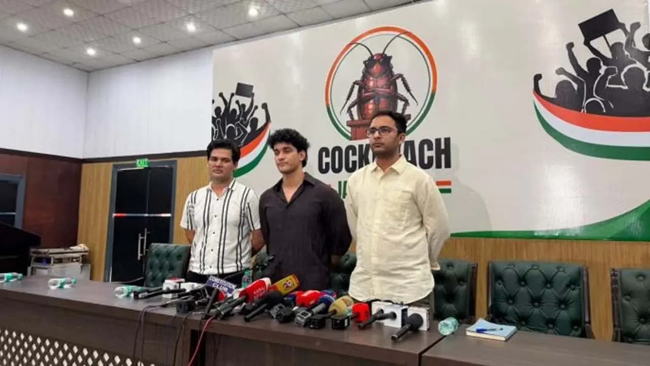 Cockroach party holds 1st press meet