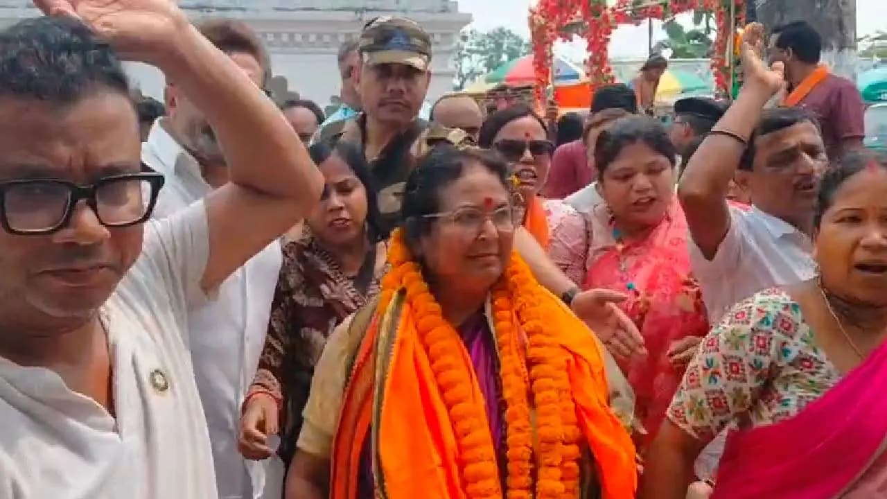West Bengal Minister Malati Rava Roy At Coochbehar 