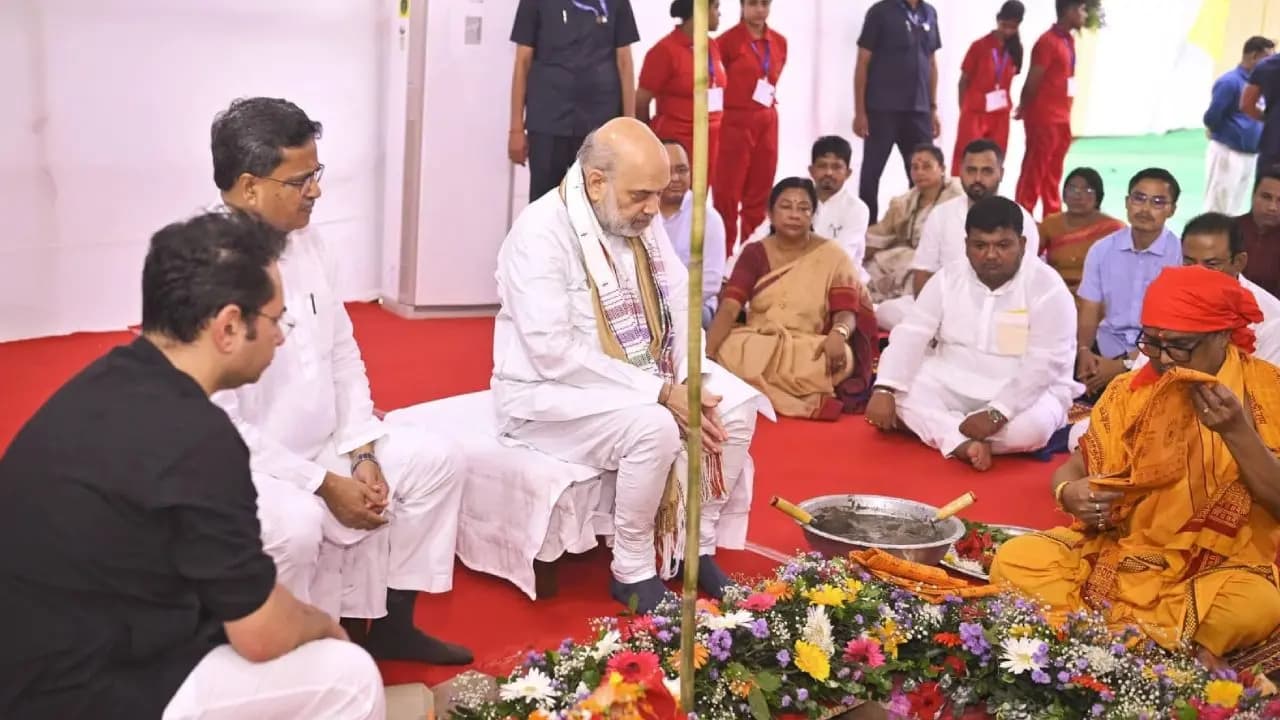 Foundation stone of the Five Star Hotel from the border inspection by Amit shah in tripura