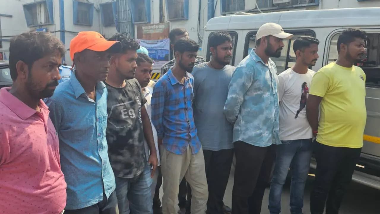 Police caught 11 touts from a state-run medical college