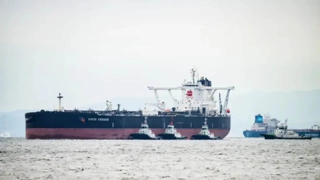 Fire breaks out on an oil tanker carrying 24 Indian seafarers 