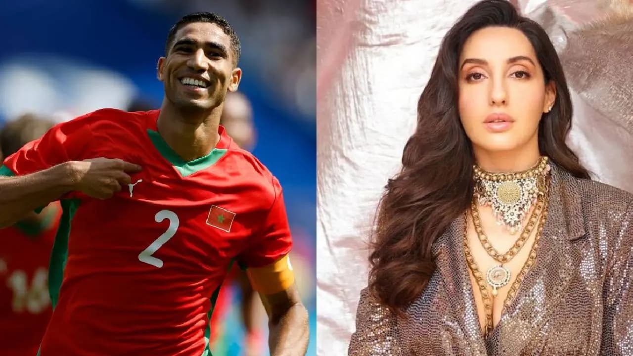 nora fatehi and Achraf Hakimi