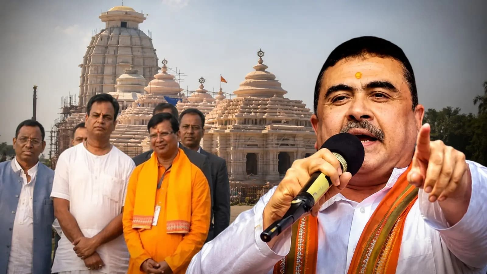 The head priest Radha Raman Das spoke out immediately after Suvendus announcement revealing details of a private discussion as well