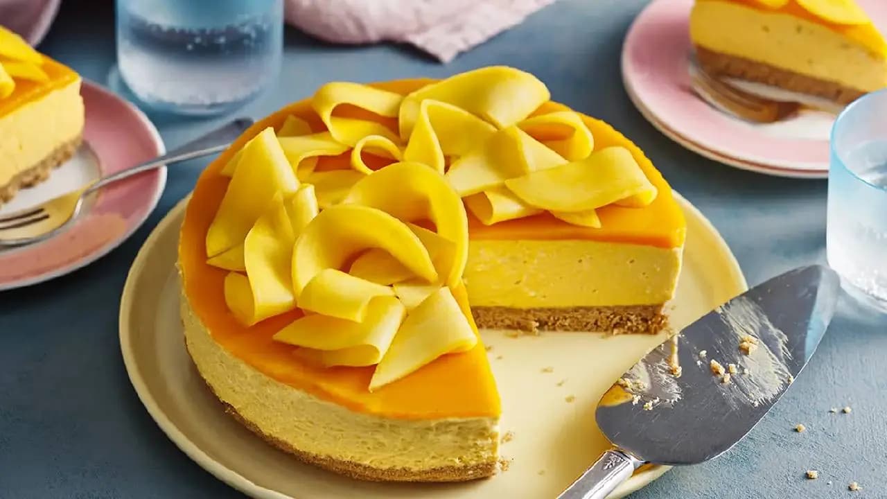 How to make viral mango cheesecake