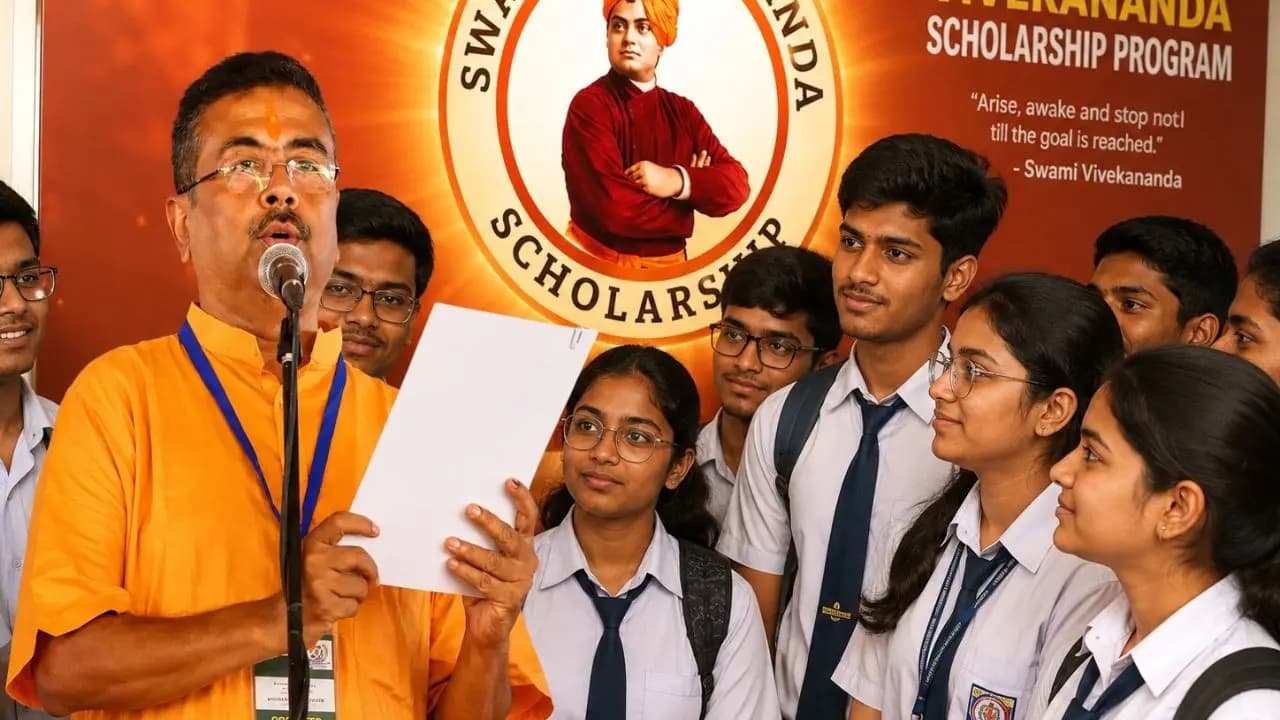 Application process starts for Swami Vivekananda Merit cum Means Scholarship 2026