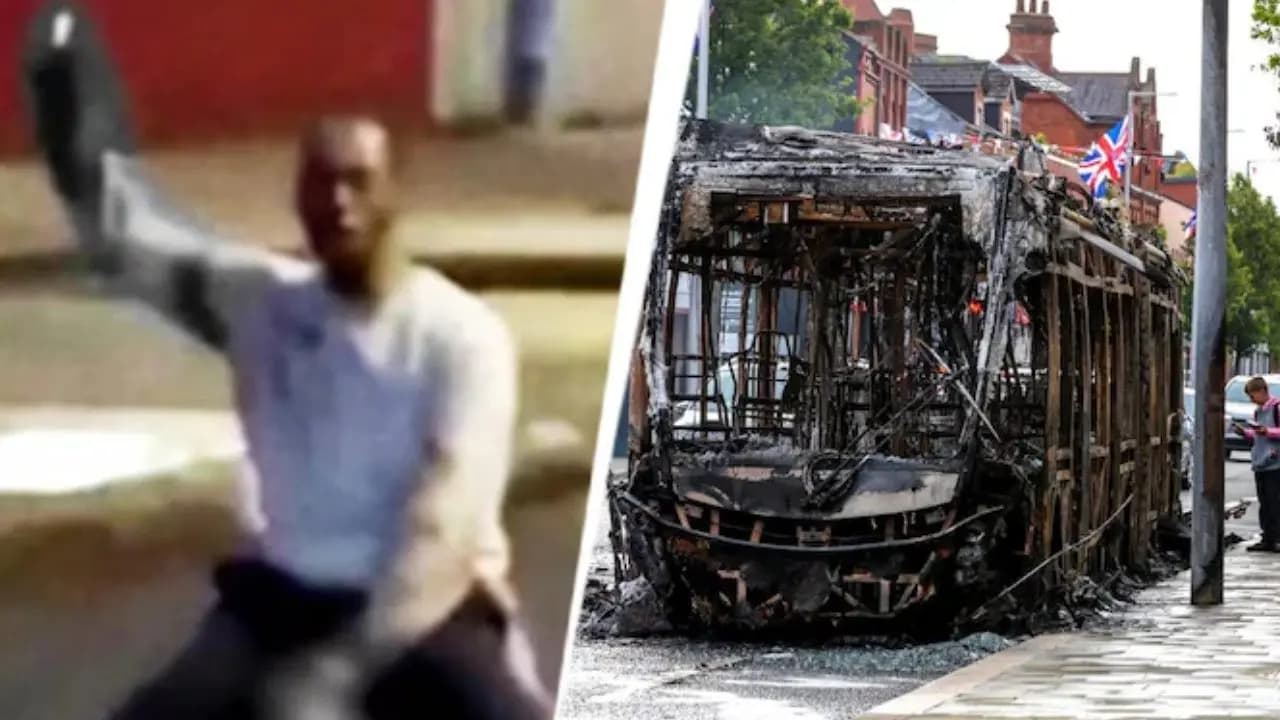 riots triggered in belfast