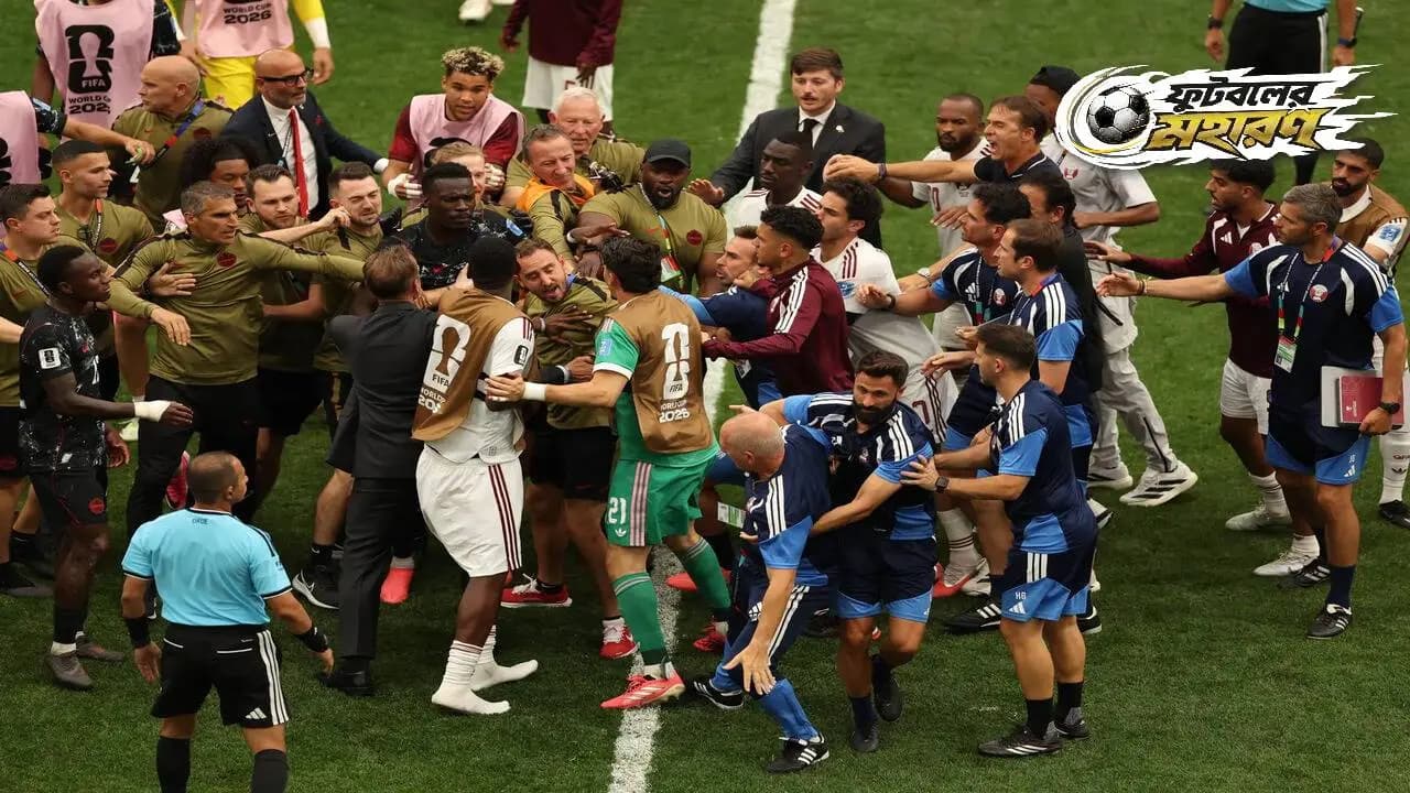 World Cup 2026: Ugly scenes at FIFA World Cup as Qatar and Canada players clash on field 