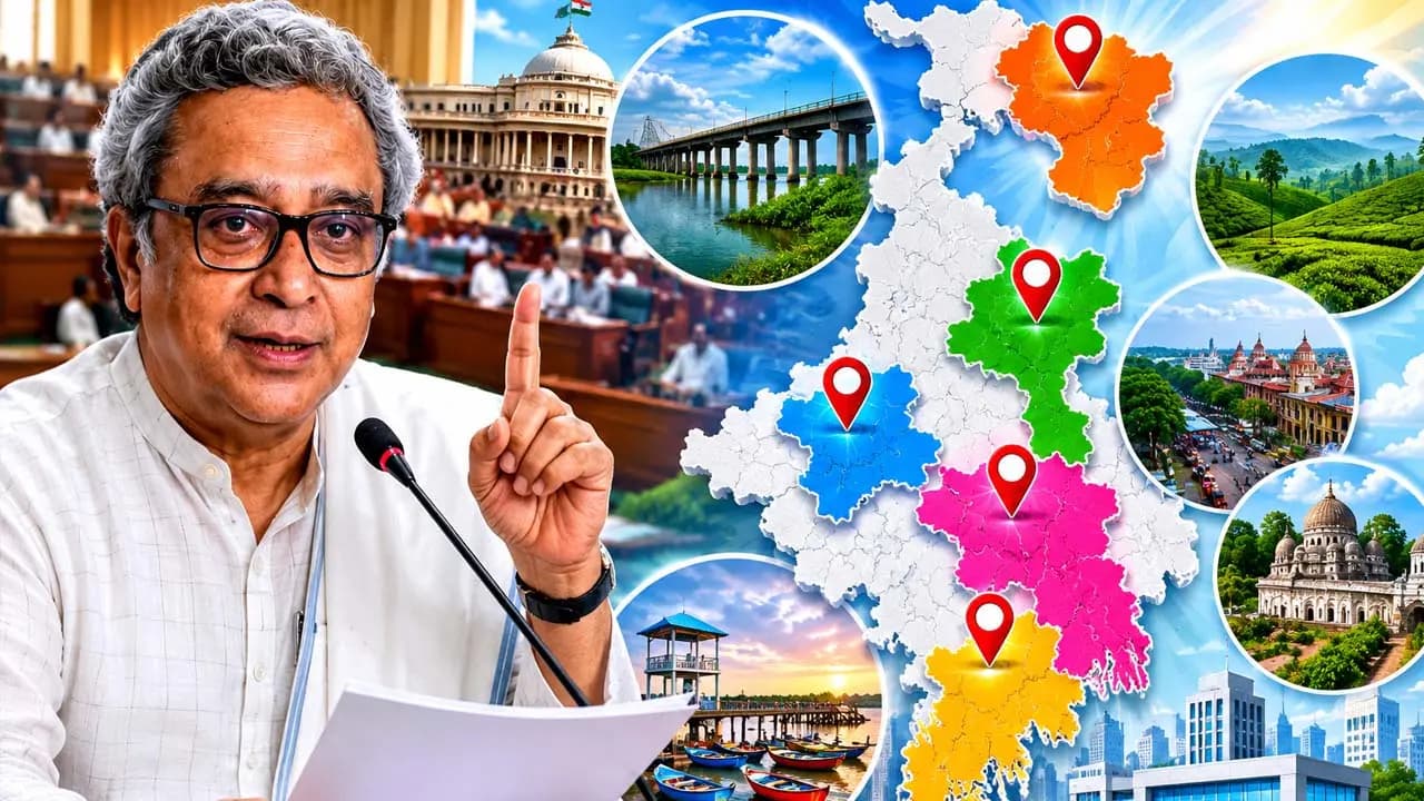 West bengal Budget 2026: Swapan Dasgupta announces in the budget speech that multiple new districts subdivisions and municipalities will be created in state