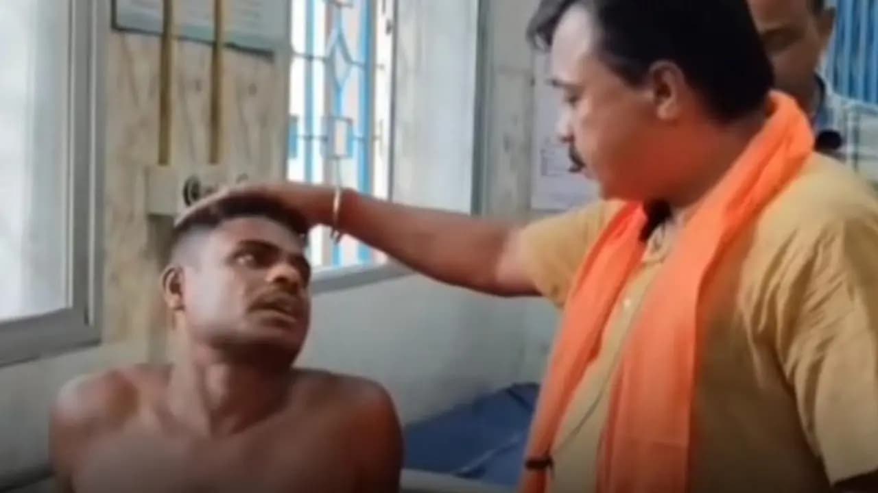 tmc goons injured bjp activist after hitting hard on testicles in canning