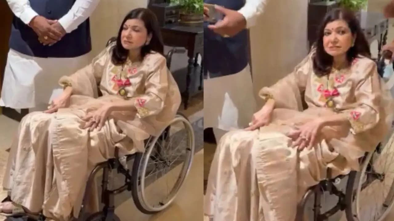 Alka yagnik gives her health update after singers photo sitting in a wheelchair gone viral