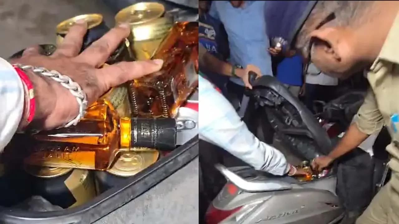 Bizarre incident in Gujarat: confiscated whisky bottles go missing Questions raised about the polices role as the mystery deepens