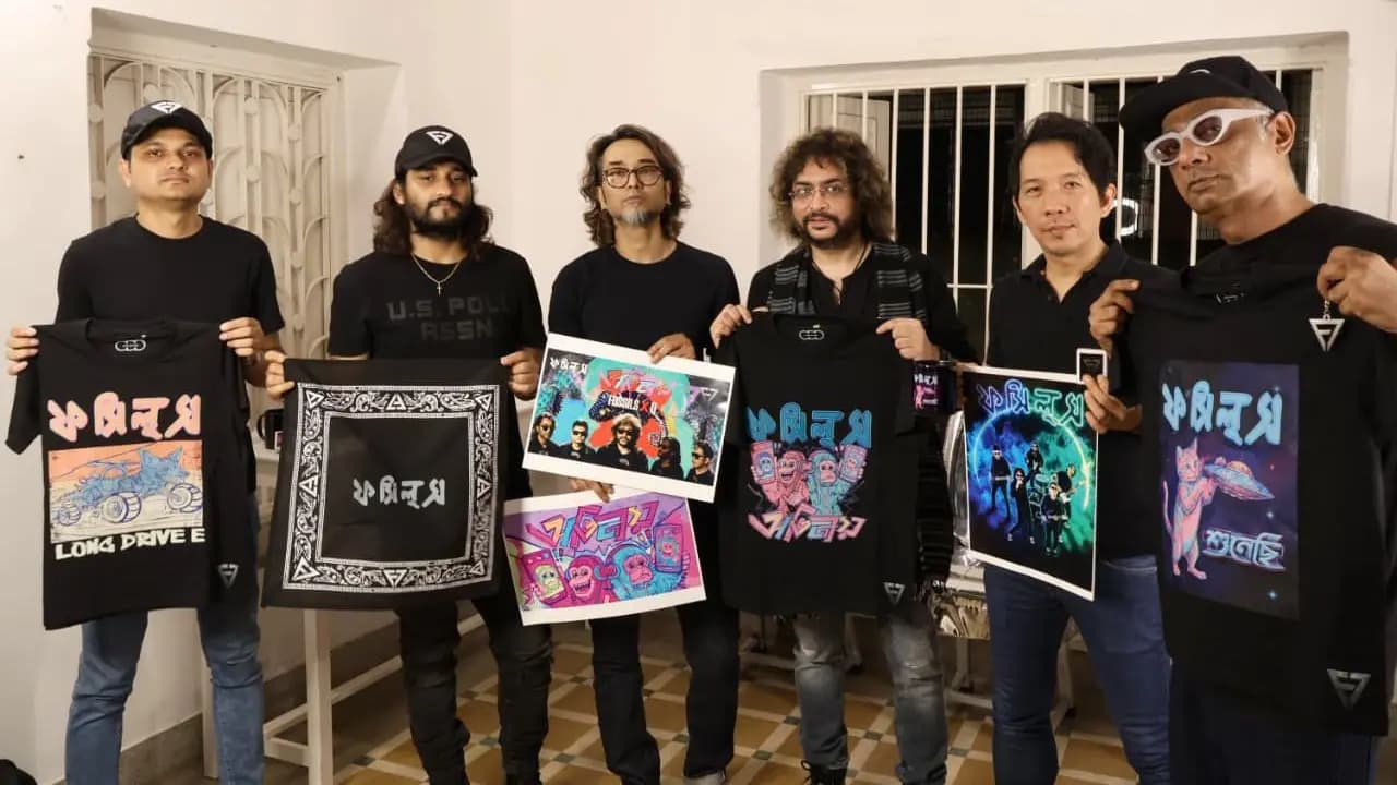 Fossils Launches Official F7 Album Merchandise in Kolkata: Rupam Islam Q Partner for Online Release
