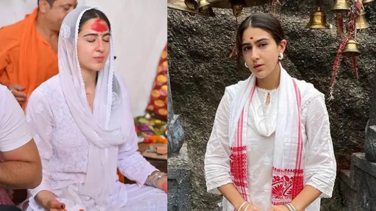 sara ali khan visits kamakhya temple set peaceful fashion