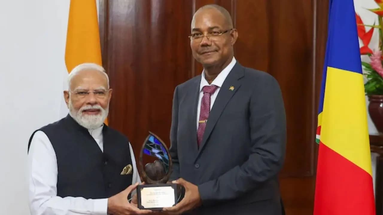 PM Modi Awarded by Seychelles Govt 2026: Seychelles highest honour for Environmental Conservation awarded to PM Narendra Modi 
