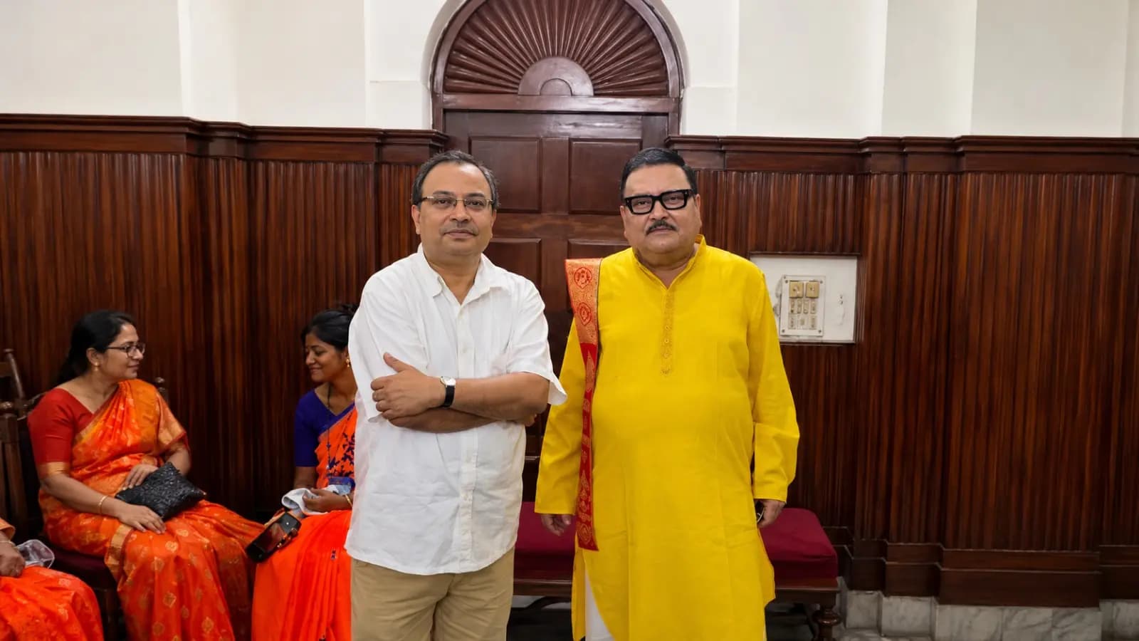 Kalighat TMC BIg update: kunal ghosh shared photo with madan mitra at west Bengal aseembly 