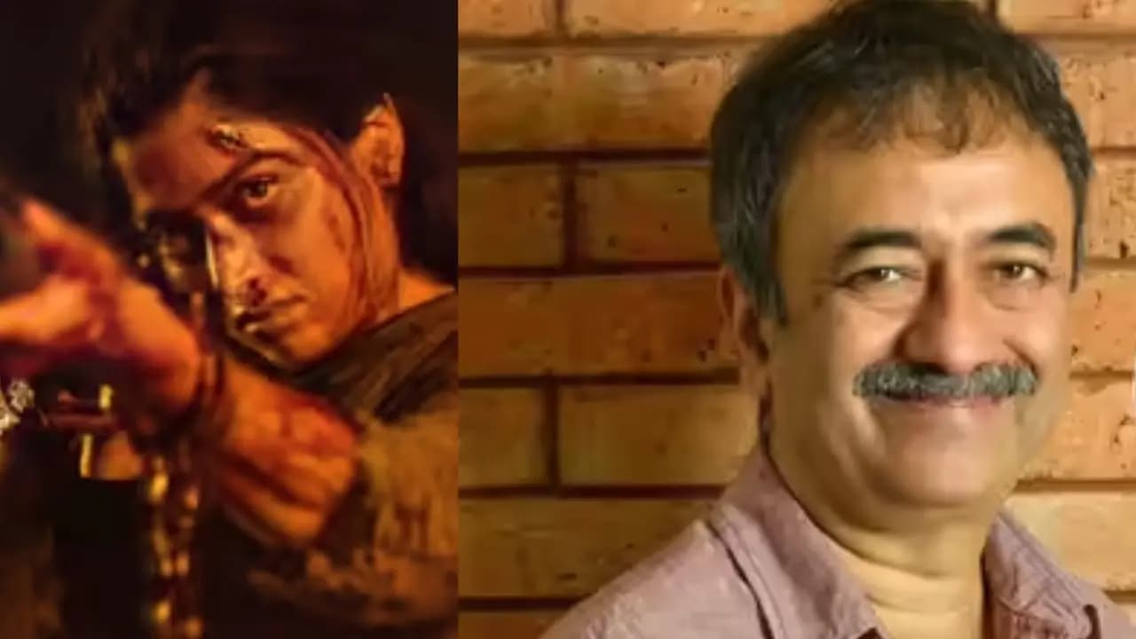 mysaa rashmika mandanna gives bts glimpse Rajkumar Hirani on Vir Hirani's debut
