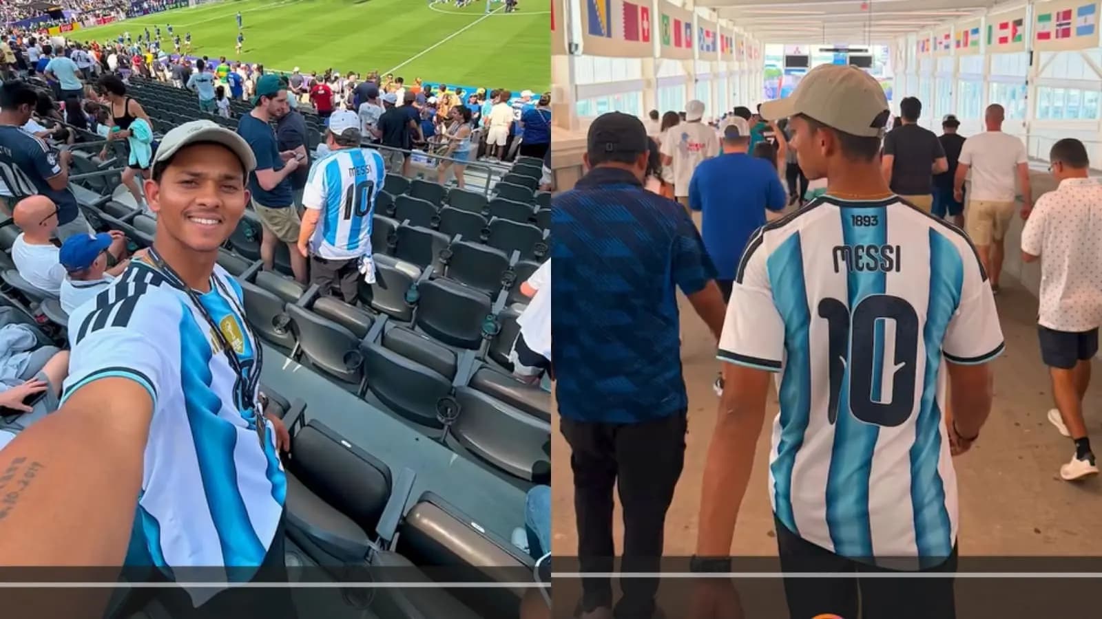 Yashasvi Jaiswal enters World Cup stadium with Lionel Messi Jersey, but not for Argentina match