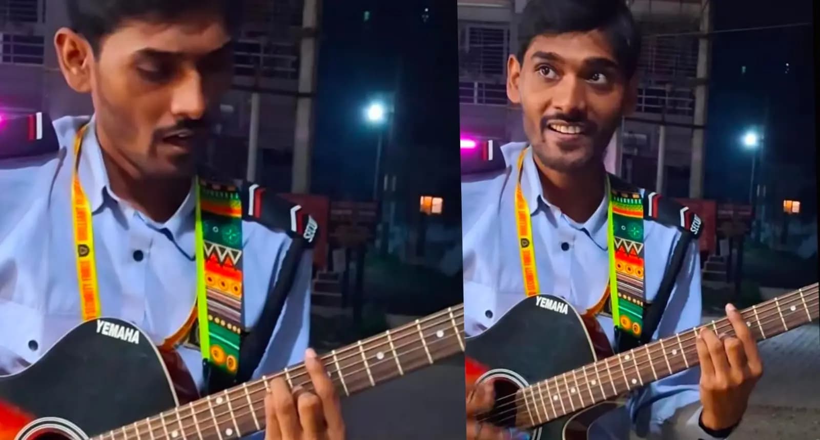 Viral news: a security guard sings Atif Aslam adaat amid his duty 
