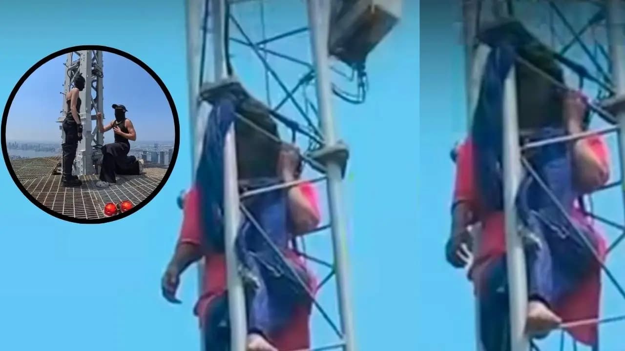 The Empire state building proposal inspired a bihari couple, they climbed an electric tower and then this happened 