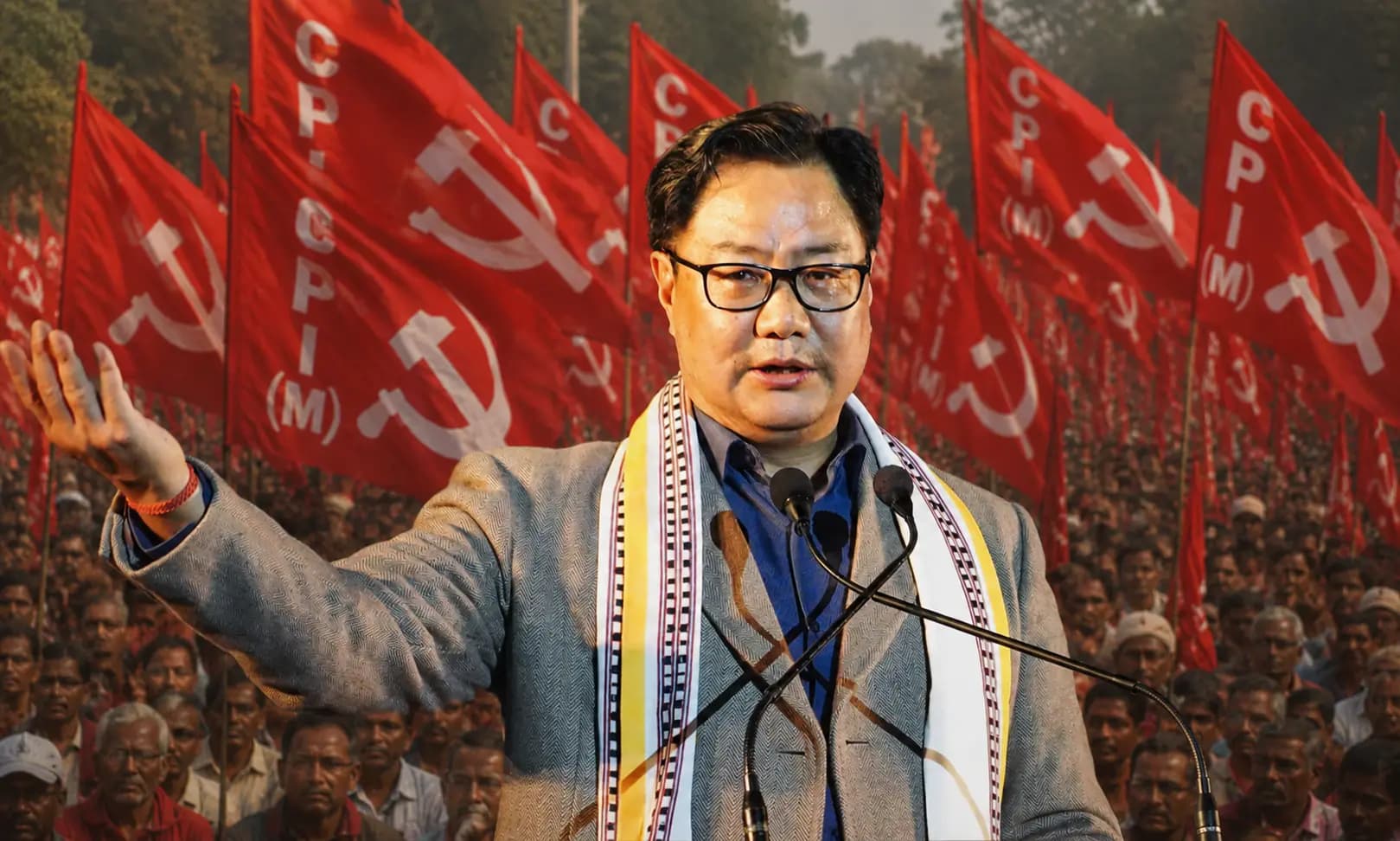 Union Minister of Parliamentary Affairs of India Kiren Rijiju appriciates communists honesty