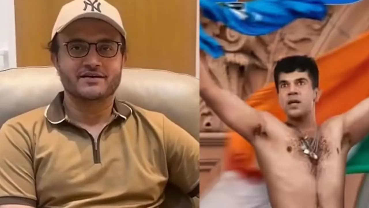 Sourav ganguly reacts to his biopic dada s first look played by rajkummar Rao