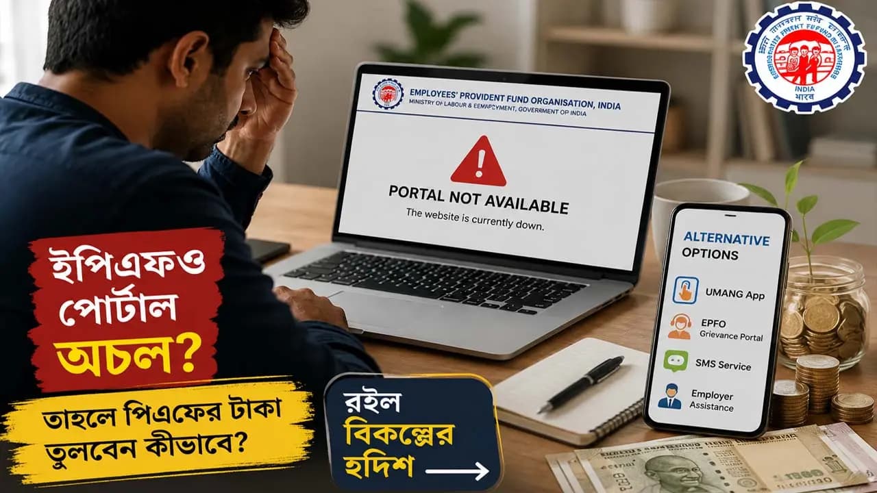 If the EPFO ​​portal is down how can you withdraw your PF money when needed here are some alternatives