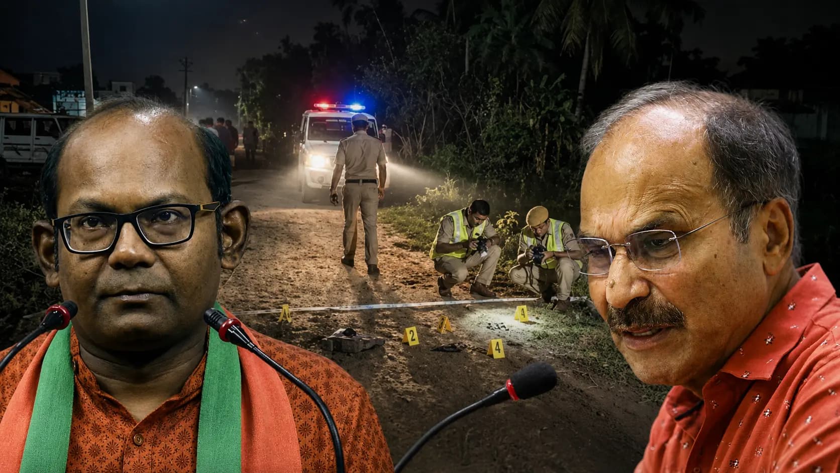 Baruipur Incident Update: Adhir Chowdhury alleged a police attack on villagers in Baruipur, Counter-reaction from Sayantan Basu