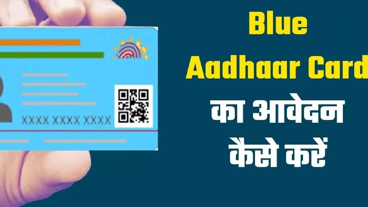 Blue Aadhaar Card