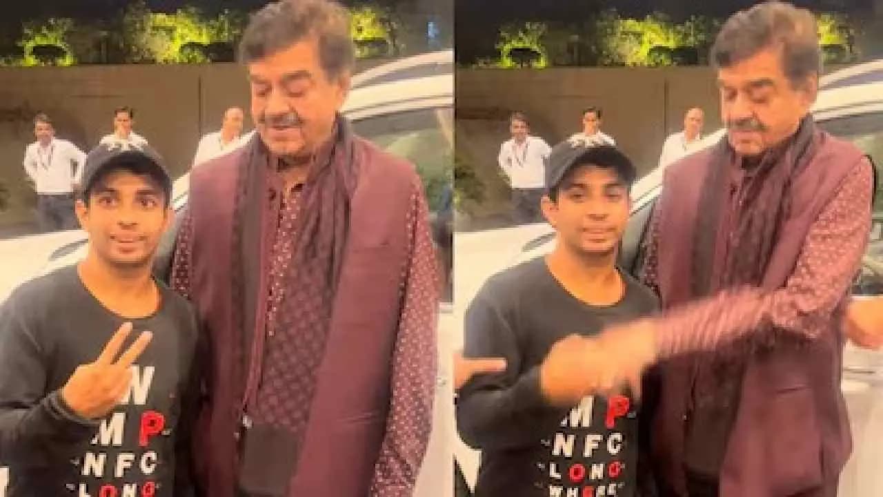 Shatrughan Sinha Slaps Fan s Hand at Akansha Ranjan s Wedding Reception