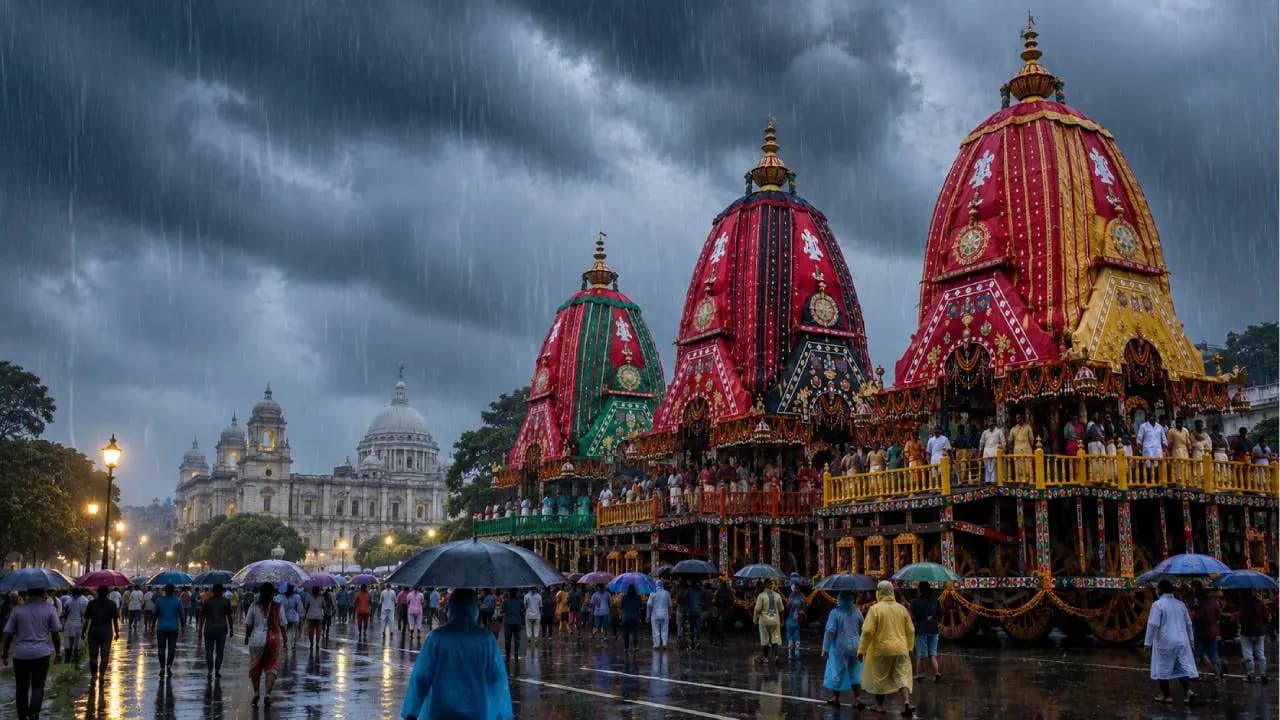 Rath Yatra Weather Alert: Heavy Rain Forecast for Kolkata and Several West Bengal Districts