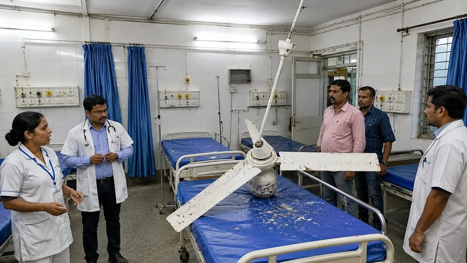Patient Tragic Death: Delhi Hospital Patient Dies Hours After Ceiling Fan Falls on Him 